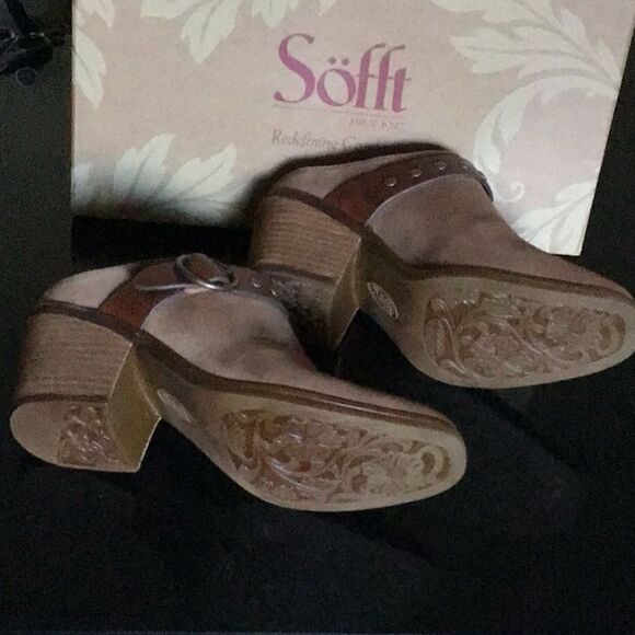 New Söfft Corey belted leather clog brown 37 - Picture 4 of 9